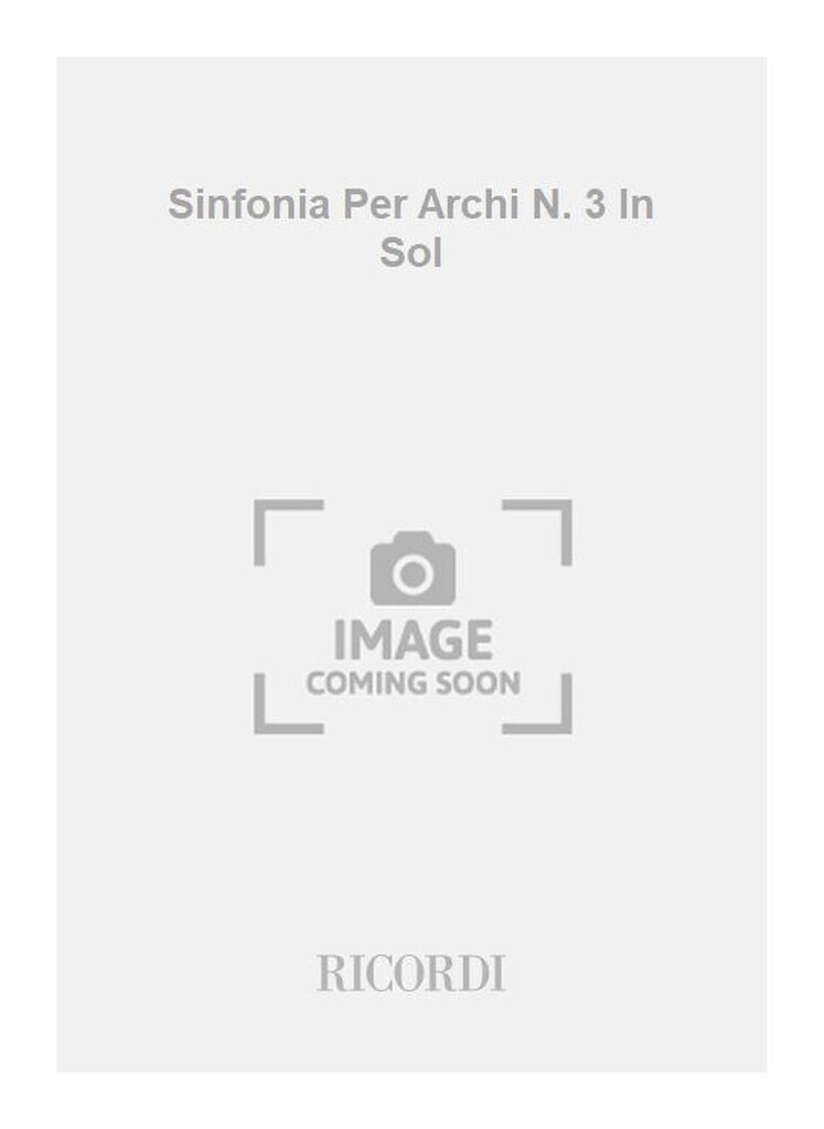 Sinfonia Per Archi N. 3 In Sol